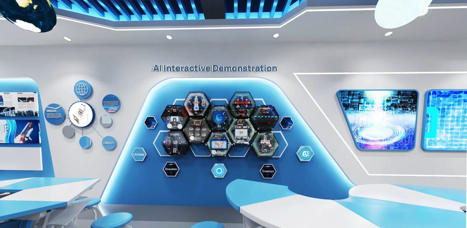 Proposta di progettazione dello spazio prima dell'installazione